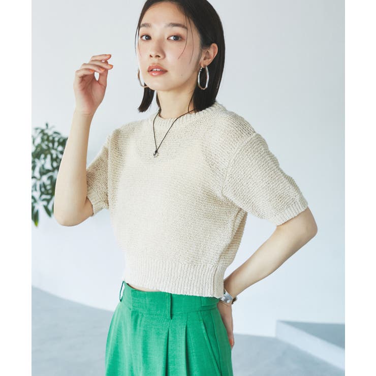 キナリ(16) | コンパクトシアーニットプルオーバー | VIS 