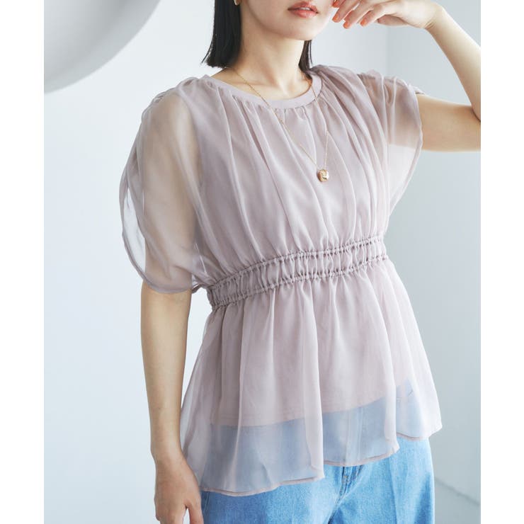 ベージュ系(28) | シアードッキングトップス | VIS 