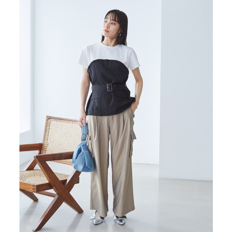 【接触冷感・洗える】美easyコルセットドッキングプルオーバー | VIS  | 詳細画像16 