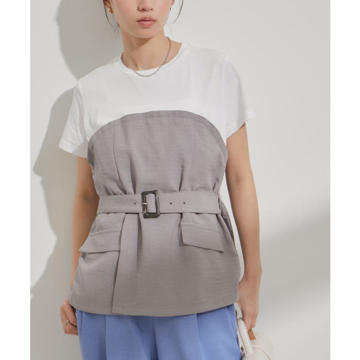 グレー(07) | 【接触冷感・洗える】美easyコルセットドッキングプルオーバー | VIS 