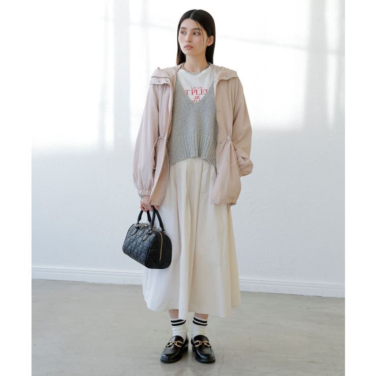 深Vネックミックスニットプルオーバー | VIS  | 詳細画像6 