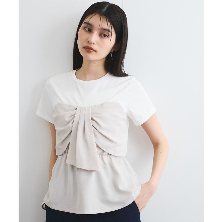 【新色追加】【美easy】ねじりリボンTシャツドッキングプルオーバー【接触冷感 … | VIS  | 詳細画像28 