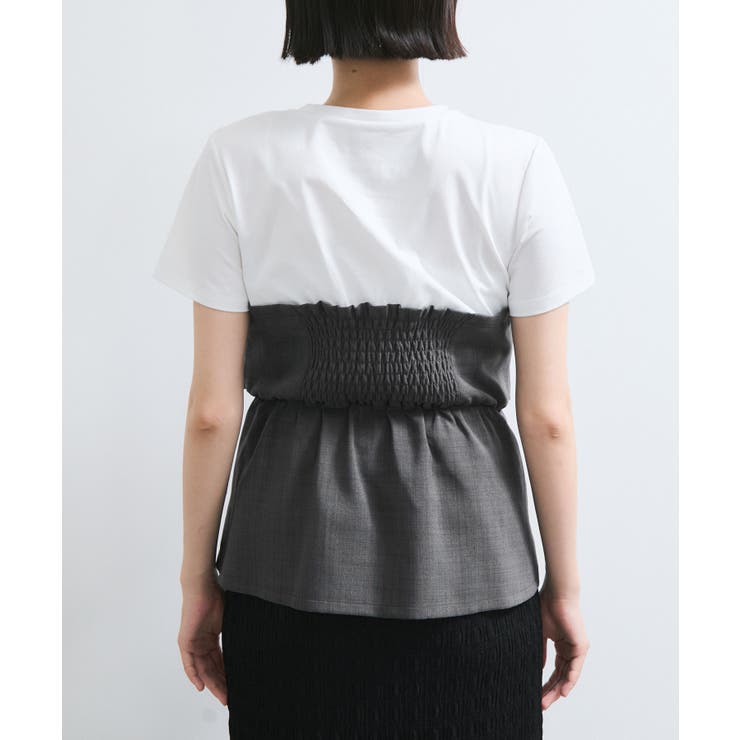 【新色追加】【美easy】ねじりリボンTシャツドッキングプルオーバー【接触冷感 … | VIS  | 詳細画像34 