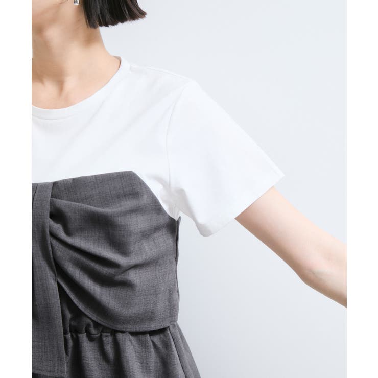 【新色追加】【美easy】ねじりリボンTシャツドッキングプルオーバー【接触冷感 … | VIS  | 詳細画像36 