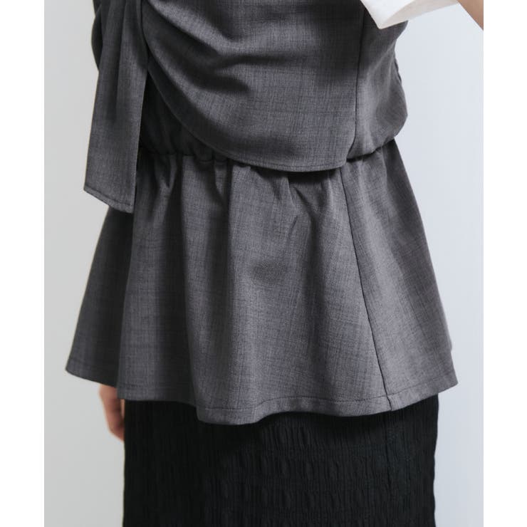 【新色追加】【美easy】ねじりリボンTシャツドッキングプルオーバー【接触冷感 … | VIS  | 詳細画像37 