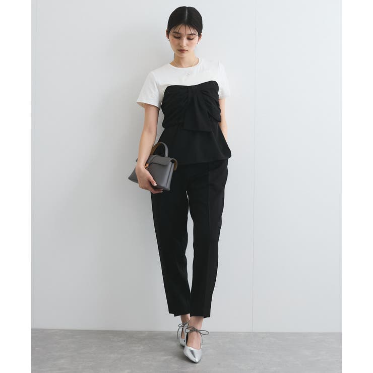 【新色追加】【美easy】ねじりリボンTシャツドッキングプルオーバー【接触冷感 … | VIS  | 詳細画像56 