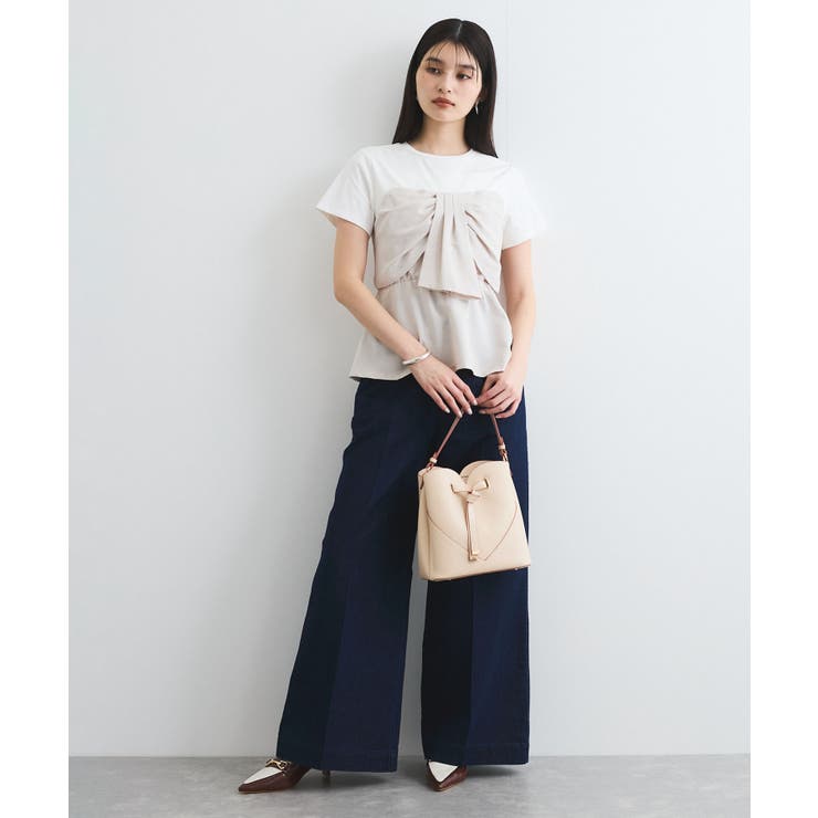 【新色追加】【美easy】ねじりリボンTシャツドッキングプルオーバー【接触冷感 … | VIS  | 詳細画像57 