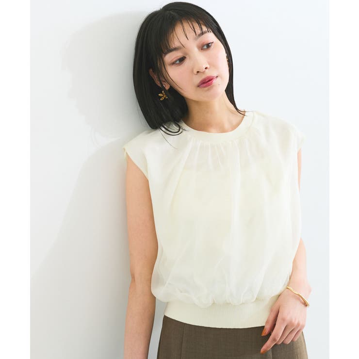 【接触冷感】楊柳シアードッキングカットプルオーバー | VIS  | 詳細画像1 