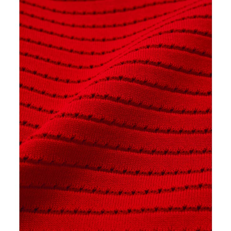 スキッパーフレンチスリーブアイレットニット | VIS  | 詳細画像20 