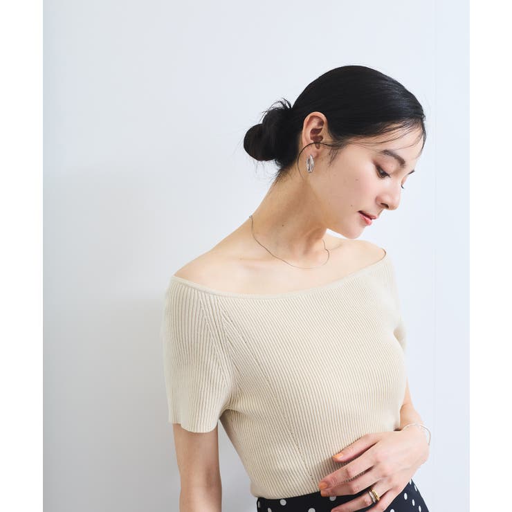 ワイドスクエアネックニット | VIS  | 詳細画像11 