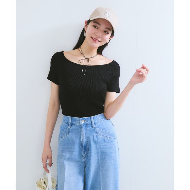 ワイドスクエアネックニット | VIS  | 詳細画像13 