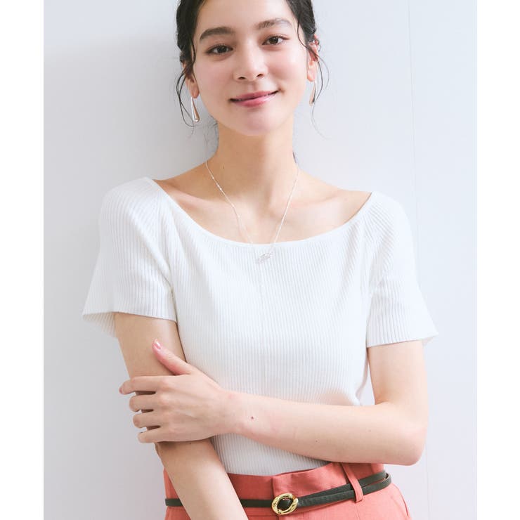 ワイドスクエアネックニット | VIS  | 詳細画像16 