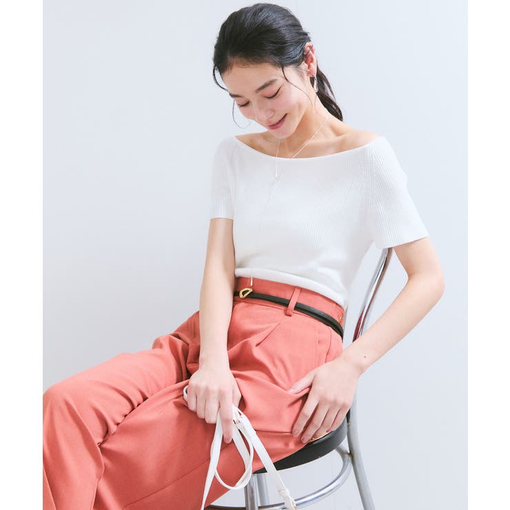 ワイドスクエアネックニット | VIS  | 詳細画像17 