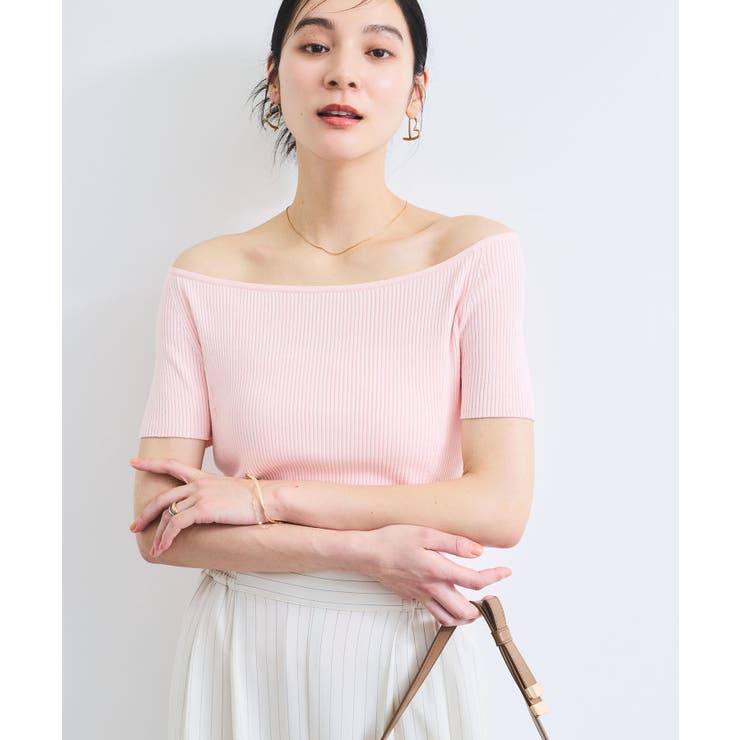 ワイドスクエアネックニット | VIS  | 詳細画像8 