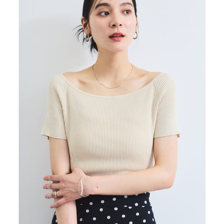 ワイドスクエアネックニット | VIS  | 詳細画像9 