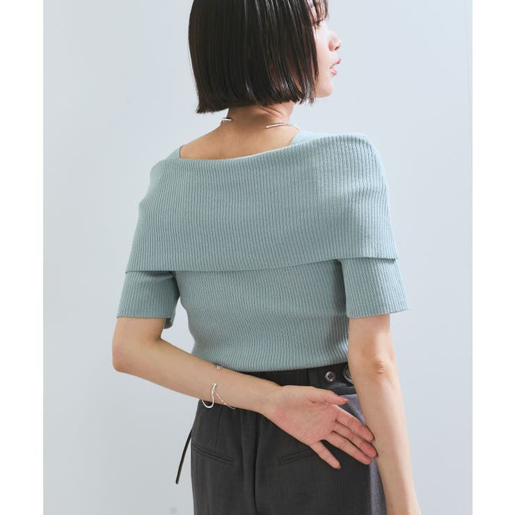 【アンチピリング/UVケア/洗える】オフショルハーフスリーブニット | VIS  | 詳細画像26 