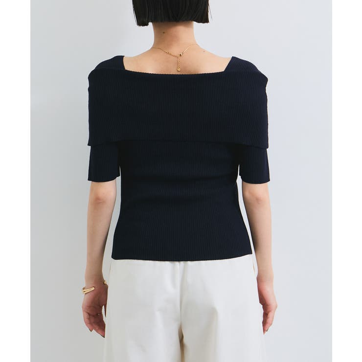 【アンチピリング/UVケア/洗える】オフショルハーフスリーブニット | VIS  | 詳細画像29 