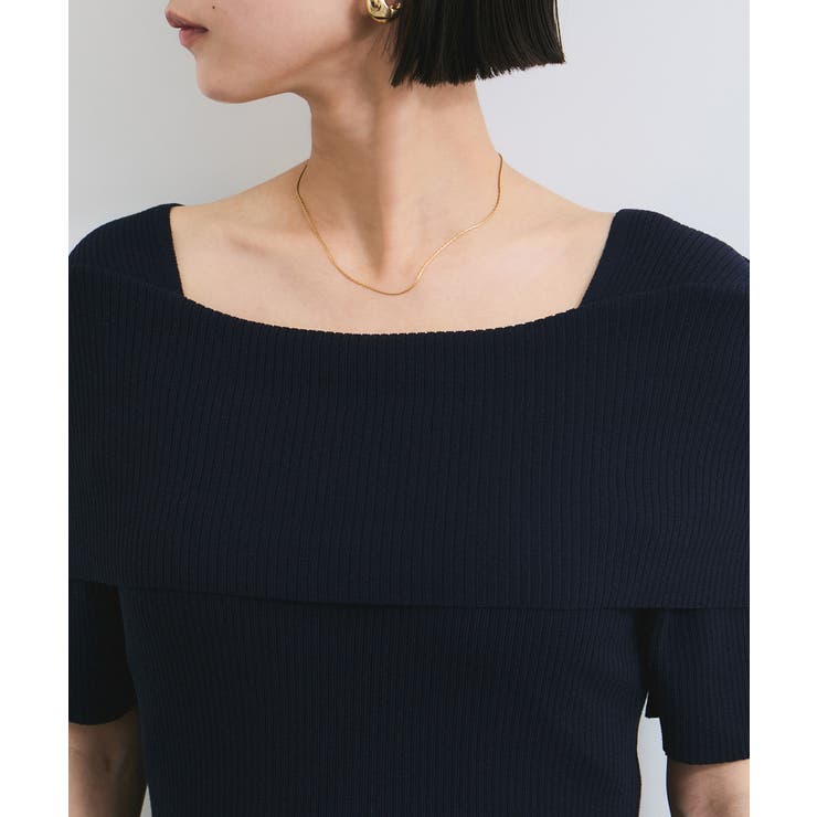 【アンチピリング/UVケア/洗える】オフショルハーフスリーブニット | VIS  | 詳細画像30 