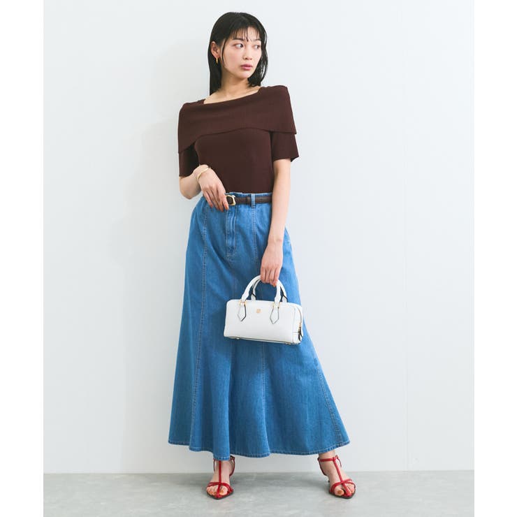 【アンチピリング/UVケア/洗える】オフショルハーフスリーブニット | VIS  | 詳細画像43 