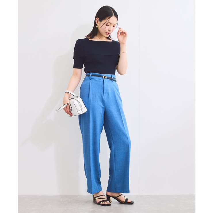 【アンチピリング/UVケア/洗える】オフショルハーフスリーブニット | VIS  | 詳細画像44 