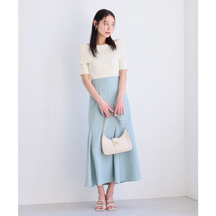 【アンチピリング/UVケア/洗える】オフショルハーフスリーブニット | VIS  | 詳細画像45 