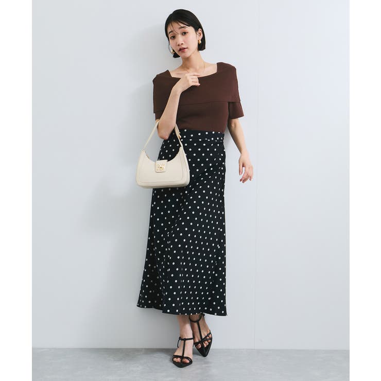 【アンチピリング/UVケア/洗える】オフショルハーフスリーブニット | VIS  | 詳細画像7 