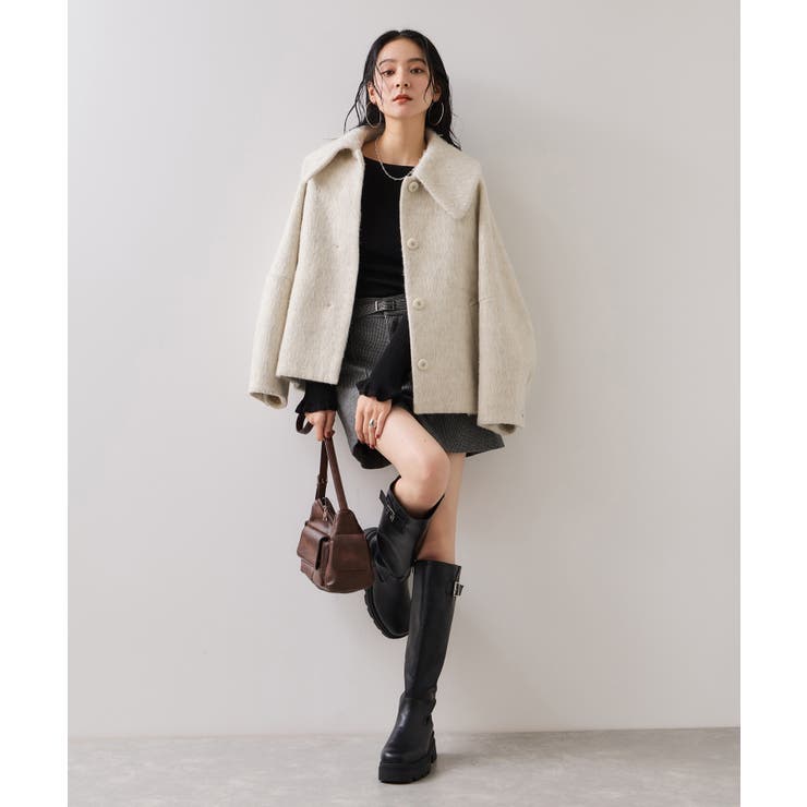 袖口レース編みニットプルオーバー | VIS  | 詳細画像14 