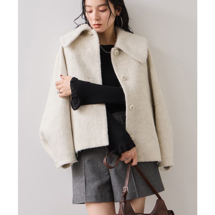 袖口レース編みニットプルオーバー | VIS  | 詳細画像15 