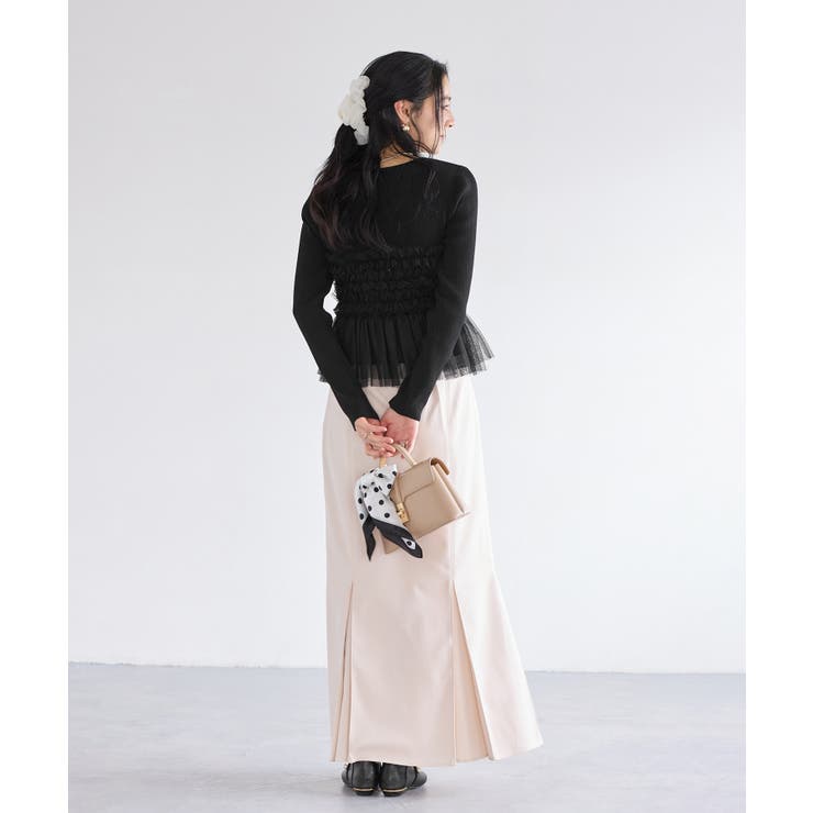 チュールフリルドッキングニット/イージーケア | VIS  | 詳細画像14 