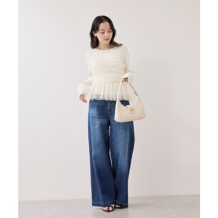 チュールフリルドッキングニット/イージーケア | VIS  | 詳細画像18 