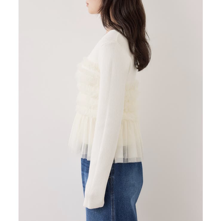 チュールフリルドッキングニット/イージーケア | VIS  | 詳細画像24 