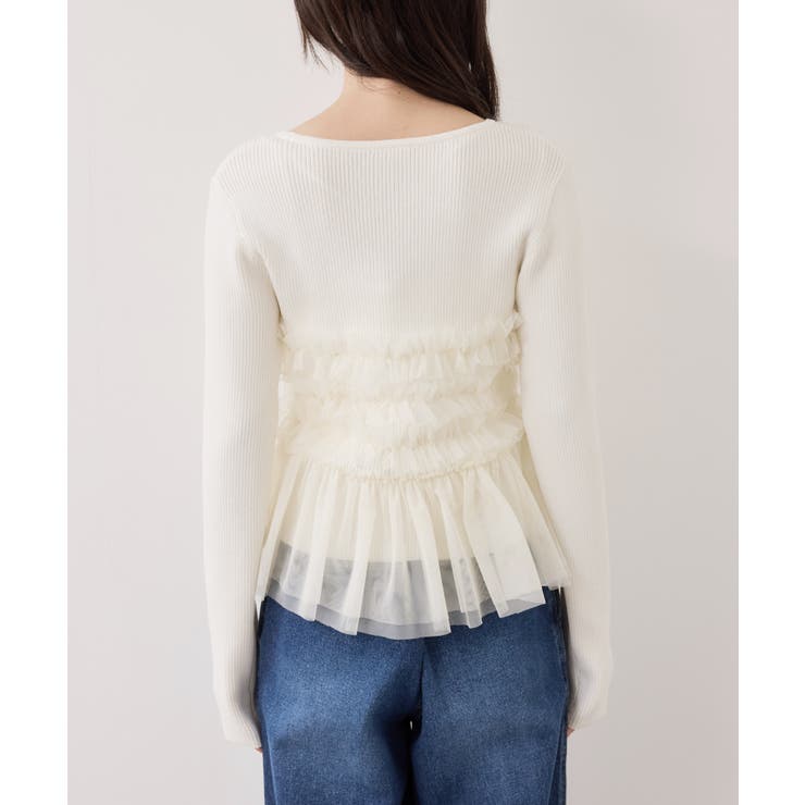 チュールフリルドッキングニット/イージーケア | VIS  | 詳細画像25 