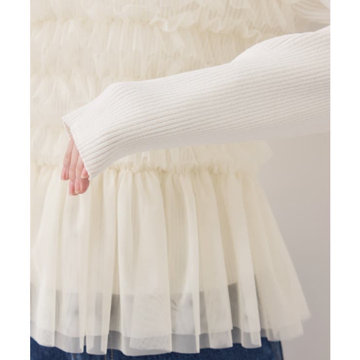 チュールフリルドッキングニット/イージーケア | VIS  | 詳細画像29 