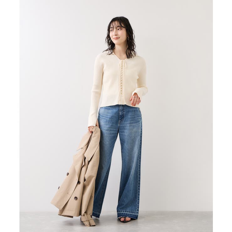 レースアップリブニット | VIS  | 詳細画像2 