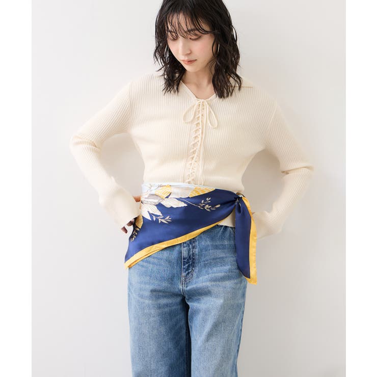 レースアップリブニット | VIS  | 詳細画像8 