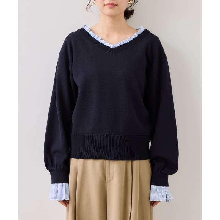 フリルドッキングニットプルオーバー | VIS  | 詳細画像23 