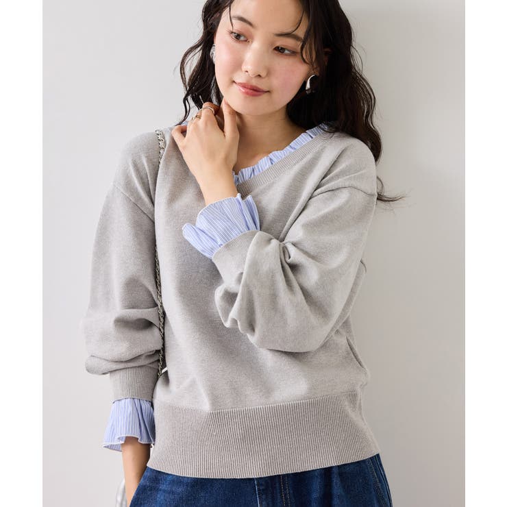 フリルドッキングニットプルオーバー | VIS  | 詳細画像5 