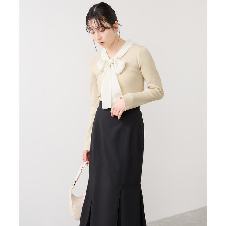 バイカラーリボンドッキングニット | VIS  | 詳細画像17 