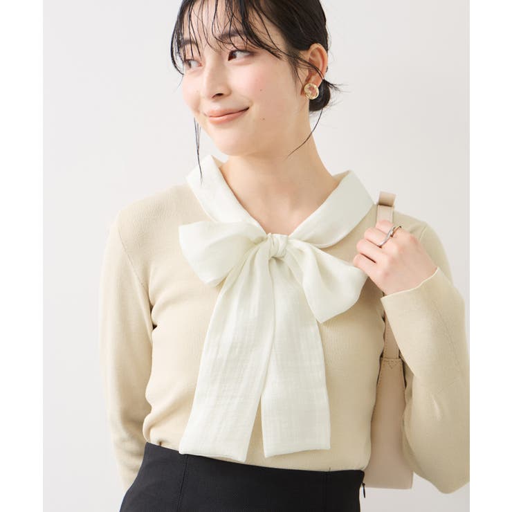 バイカラーリボンドッキングニット | VIS  | 詳細画像18 