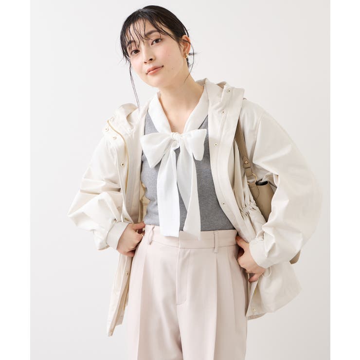 バイカラーリボンドッキングニット | VIS  | 詳細画像8 