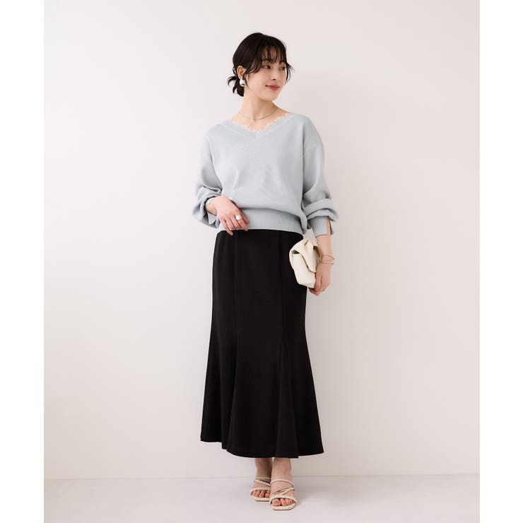 Vネックレースプルオーバー | VIS  | 詳細画像15 