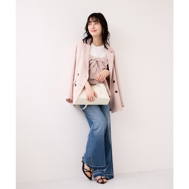 美easyリネンライクリボンビスチェトップス イージーケア 接触冷感 | VIS  | 詳細画像12 