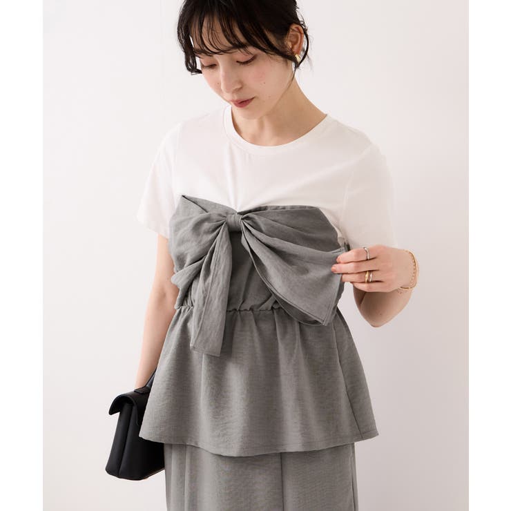 美easyリネンライクリボンビスチェトップス イージーケア 接触冷感 | VIS  | 詳細画像17 