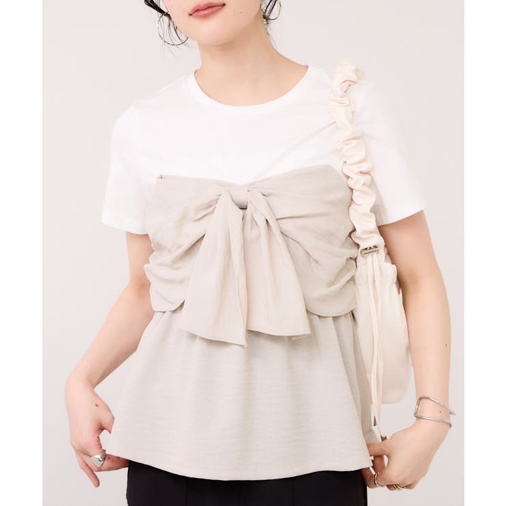 美easyリネンライクリボンビスチェトップス イージーケア 接触冷感 | VIS  | 詳細画像21 