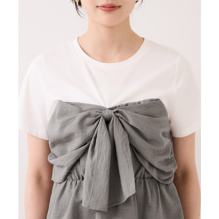 美easyリネンライクリボンビスチェトップス イージーケア 接触冷感 | VIS  | 詳細画像28 