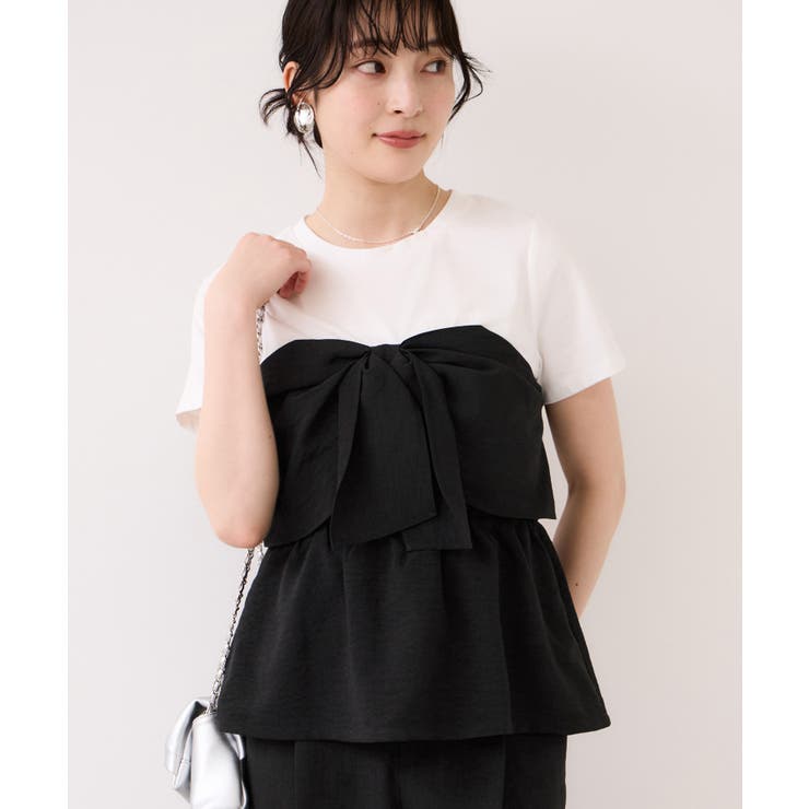 美easyリネンライクリボンビスチェトップス イージーケア 接触冷感 | VIS  | 詳細画像4 