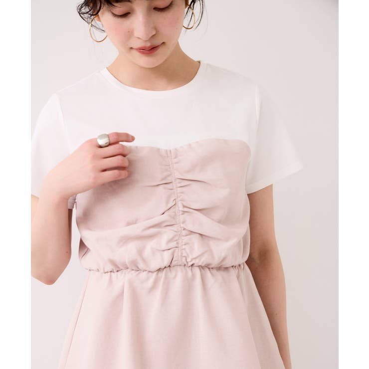 【WEB限定】美easyリネンライクシャーリングビスチェドッキングトップス イー… | VIS  | 詳細画像10 