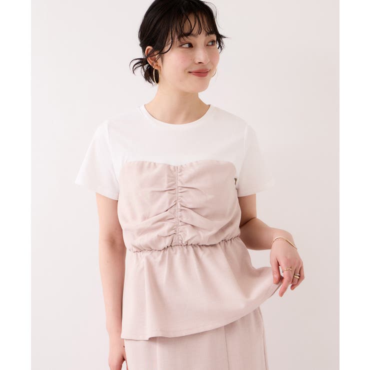 【WEB限定】美easyリネンライクシャーリングビスチェドッキングトップス イー… | VIS  | 詳細画像11 