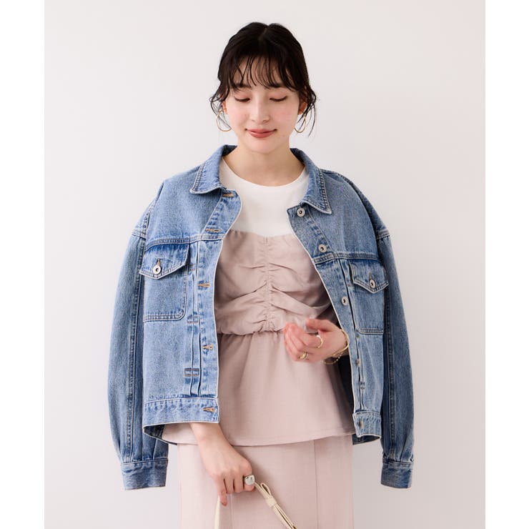 【WEB限定】美easyリネンライクシャーリングビスチェドッキングトップス イー… | VIS  | 詳細画像12 