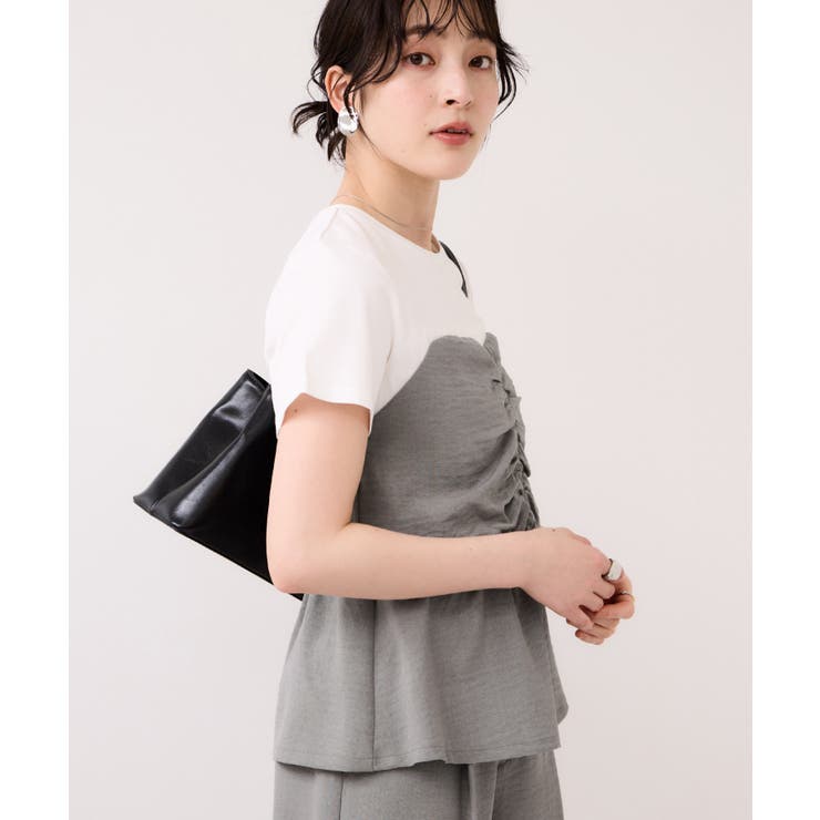 【WEB限定】美easyリネンライクシャーリングビスチェドッキングトップス イー… | VIS  | 詳細画像14 